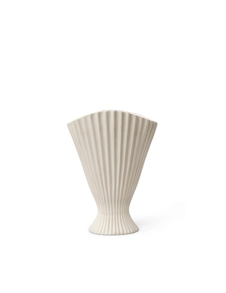 Jarrón FOUNTAIN 30x23 cm, Blanco Roto - Ferm Living