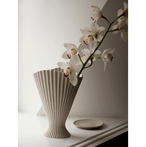 Jarrón FOUNTAIN 30x23 cm, Blanco Roto - Ferm Living; 1104264792 2