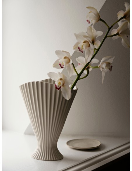 Jarrón FOUNTAIN 30x23 cm, Blanco Roto - Ferm Living