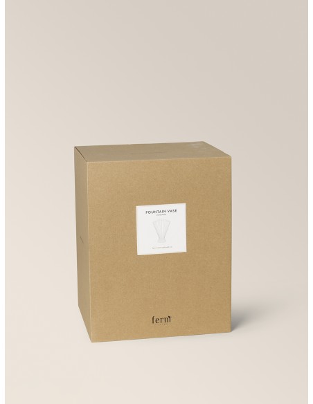 Jarrón FOUNTAIN 30x23 cm, Blanco Roto - Ferm Living