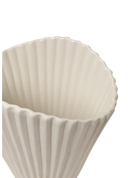 Jarrón FOUNTAIN 30x23 cm, Blanco Roto - Ferm Living