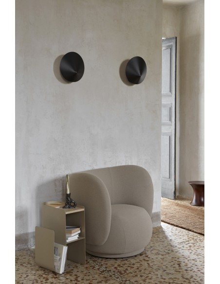 Aplique de Pared ARUM, Metal Negro - Ferm Living