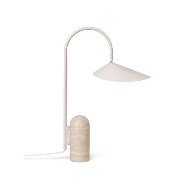 Lámpara de Mesa ARUM, Metal / Mármol Beige - Ferm Living 110168693