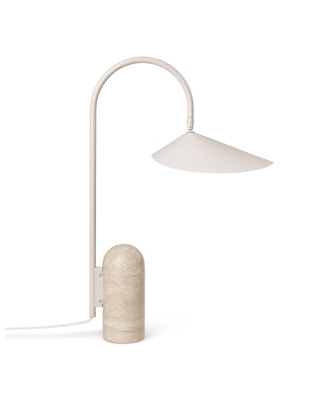 Lámpara de Mesa ARUM, Metal / Mármol Beige - Ferm Living 110168693