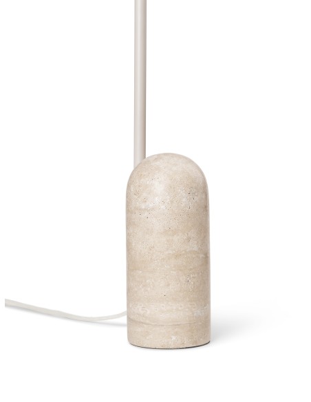 Lámpara de Mesa ARUM, Metal / Mármol Beige - Ferm Living