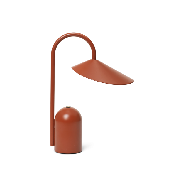 Lámpara Portátil ARUM, Metal Rojo Óxido - Ferm Living; 1104269286