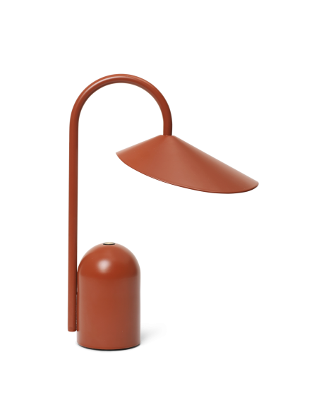 Lámpara Portátil ARUM, Metal Rojo Óxido - Ferm Living; 1104269286