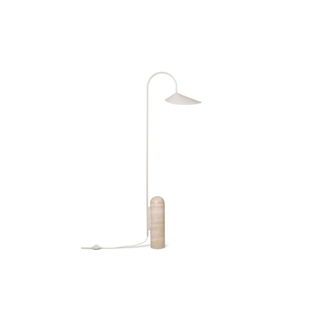 Lámpara de Pie ARUM, Metal / Mármol Beige - Ferm Living; 110167693