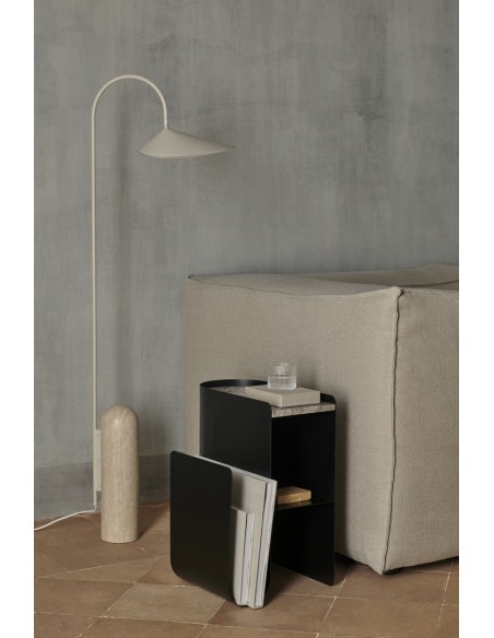 Lámpara de Pie ARUM, Metal / Mármol Beige - Ferm Living