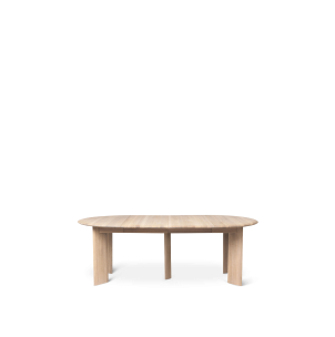 Mesa BEVEL Ext x2, de Comedor, Roble Blanco - Ferm Living; 1102762851