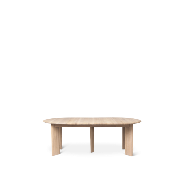 Mesa BEVEL Ext 117/217cm Comedor, Roble Blanco- Ferm Living 1102762851