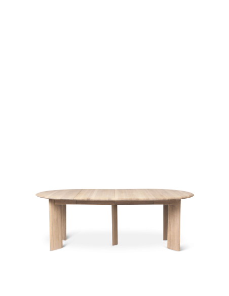 Mesa BEVEL Ext x2, de Comedor, Roble Blanco - Ferm Living; 1102762851