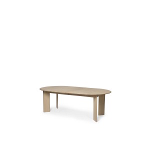 Mesa BEVEL Ext x2, de Comedor, Haya Blanca - Ferm Living; 1104267443 2