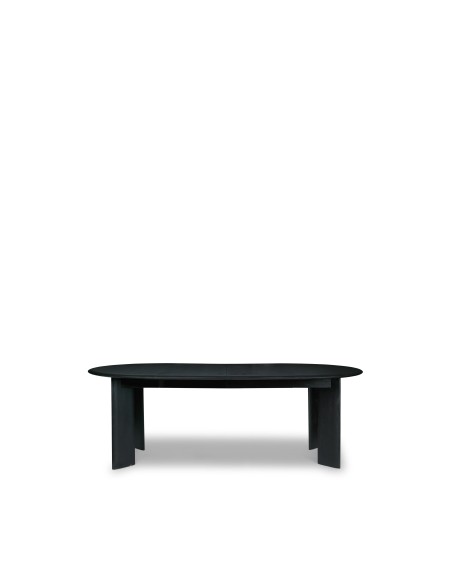 Mesa BEVEL Extensible x2, de Comedor, Haya Negra Aceitada - Ferm Living