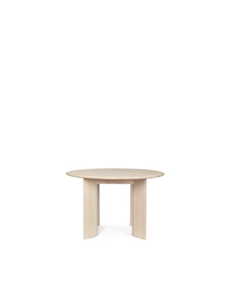 Mesa BEVEL Ø117 cm, de Comedor, Haya Blanca - Ferm Living; 1104268283