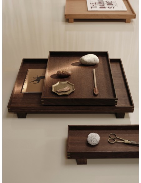 Bandeja de Madera BON Grande, Roble Ahumado - Ferm Living