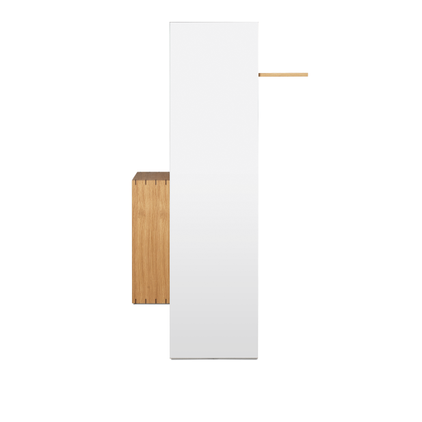 Estantería de Pasillo con Espejo BON, Roble - Ferm Living; 1104269167
