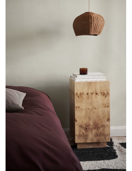 Mesa Auxiliar BURL, Álamo Natural - Ferm Living