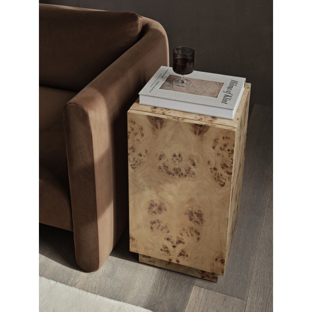 Mesa Auxiliar BURL, Álamo Natural -...