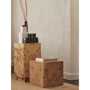 Mesa Auxiliar Cubo BURL, Álamo Natural - Ferm Living; 1104270162 2