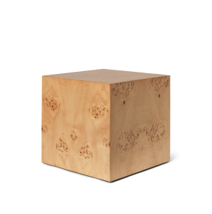 Mesa Auxiliar Cubo BURL, Álamo Natural - Ferm Living; 1104270162