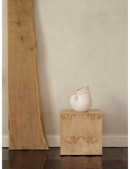 Mesa Auxiliar Cubo BURL, Álamo Natural - Ferm Living