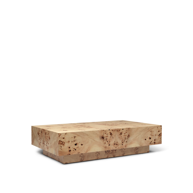 Mesa de Centro BURL, Álamo Natural -...