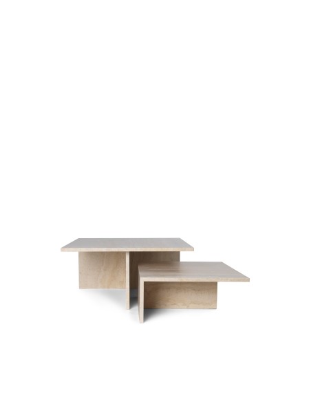 Mesas de Centro Grandes Dúo DISTINCT, Mármol - Ferm Living