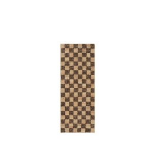 Alfombra Lana Yute CHECK 70x180cm - Marrón/Nat -Ferm Living 1104268673
