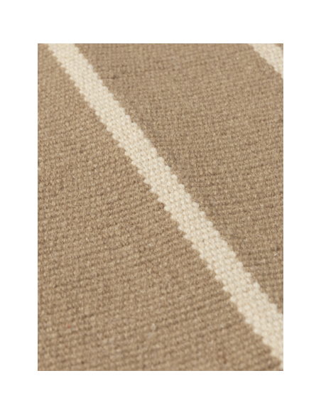 Alfombra Kelim CALM 140x200 cm - Lana Arena / Blanco - Ferm Living