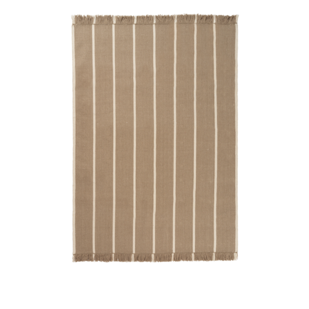 Alfombra Kelim CALM 140x200 cm - Arena/Blanco - Ferm Living 1104268445