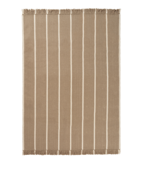 Alfombra Kelim CALM 140x200 cm - Arena/Blanco - Ferm Living 1104268445