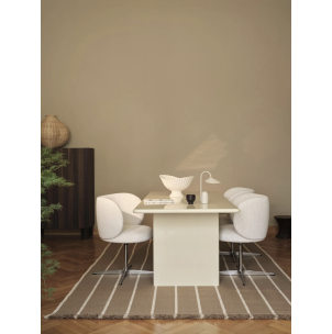 Alfombra Kelim CALM 140x200 cm - Arena/Blanco - Ferm Living 1104268445 2