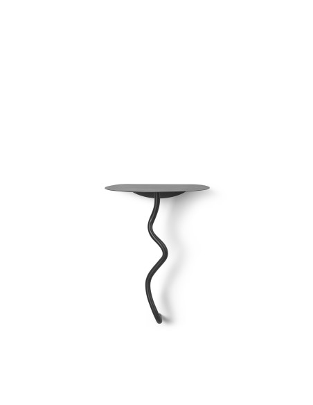 Mesa de Pared CURVATURE, Latón Negro - Ferm Living; 1104267227