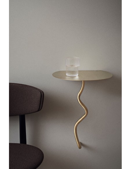 Mesa de Pared CURVATURE, Latón - Ferm Living