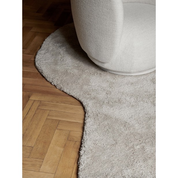 Alfombra FORMA Grande, Lana Blanco...