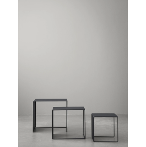 Set 3 Mesas Nido CLUSTER, Metal Negro - Ferm Living; Vackart; 3213 2