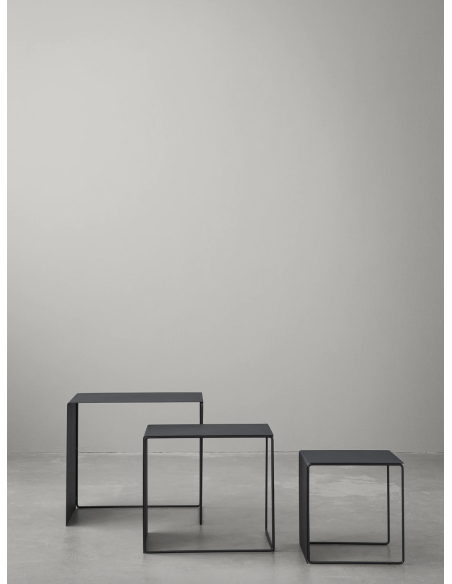 Set 3 Mesas Nido CLUSTER, Metal Negro - Ferm Living