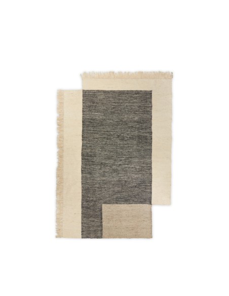 Alfombra COUNTER 200x300 cm, Carbón / Blanco Roto - Ferm Living; 1104268144