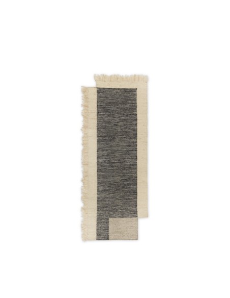Alfombra COUNTER 80x200 cm - Carbón / Blanco - Ferm Living; 1104268145