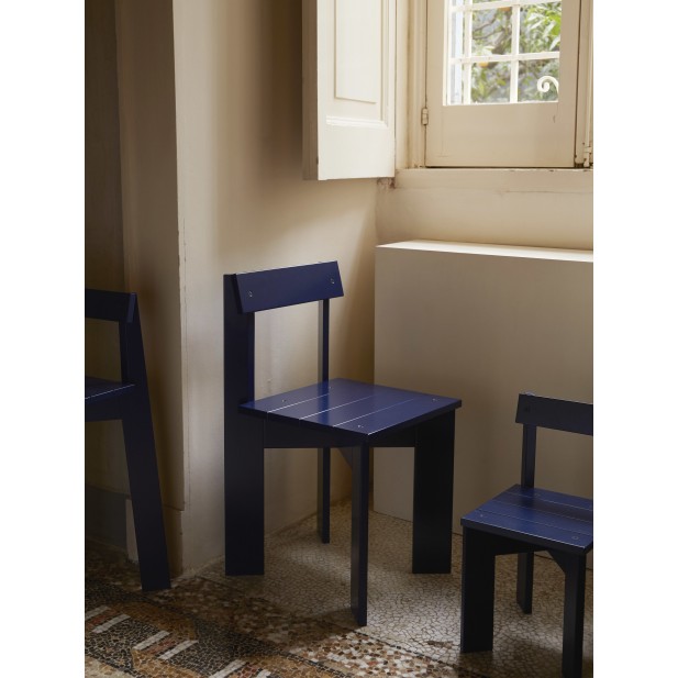 Silla de Comedor ARK, Madera Azul -... Silla de Comedor ARK, Madera Azul -...