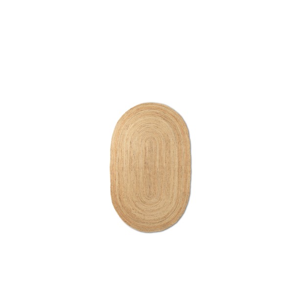 Alfombra Ovalada ETERNAL 240x140cm, Yute Nat - Ferm Living; 1104263335