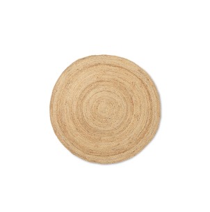 Alfombra Redonda ETERNAL Ø240cm, Yute Natural - Ferm Living 1104263341