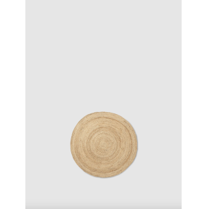 Alfombra Redonda ETERNAL Ø120cm, Yute Natural - Ferm Living 1104263338