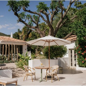 Silla con Brazos ÁNGELES, Ratán Sintético / Metal. Vackart 2