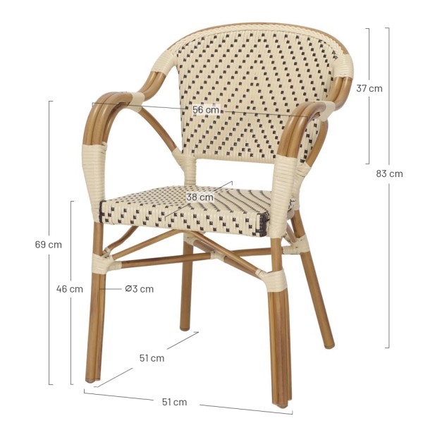 Silla con Brazos ÁNGELES, Ratán... Silla con Brazos ÁNGELES, Ratán...