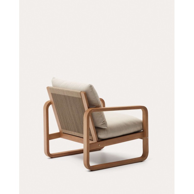 Sillón Sacaleta, madera maciza eucalipto FSC 100% - Kave Home; J1700035JJ12
