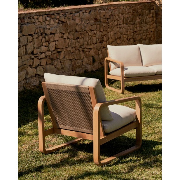 Sillón Sacaleta, madera maciza eucalipto FSC 100% - Kave Home; J1700035JJ12