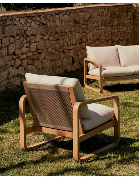 Sillón Sacaleta, madera maciza eucalipto FSC 100% - Kave Home; J1700035JJ12
