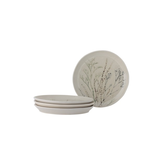 Plato BEA, Pack múltiple, Natural, Gres - Bloomingville